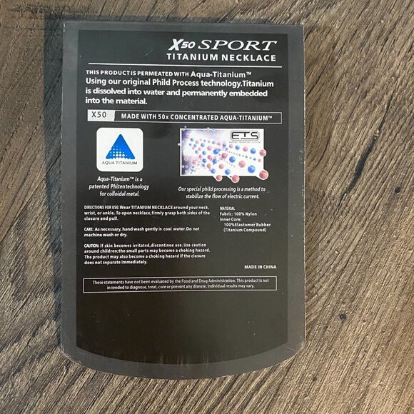 Triple Braided Sports Performance Titanium Necklace - Black, Red, & Blue - Picture 7 of 7